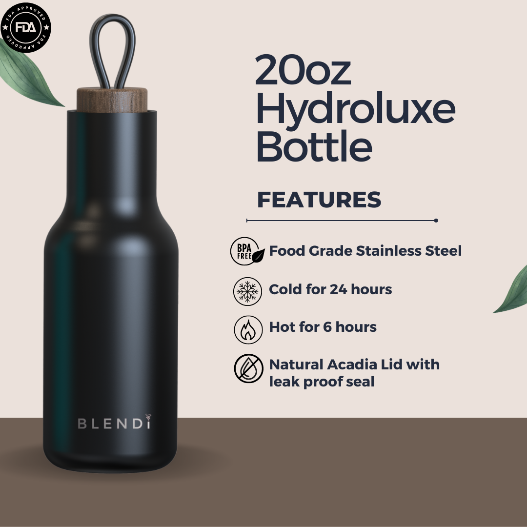 Black BLENDI water bottle