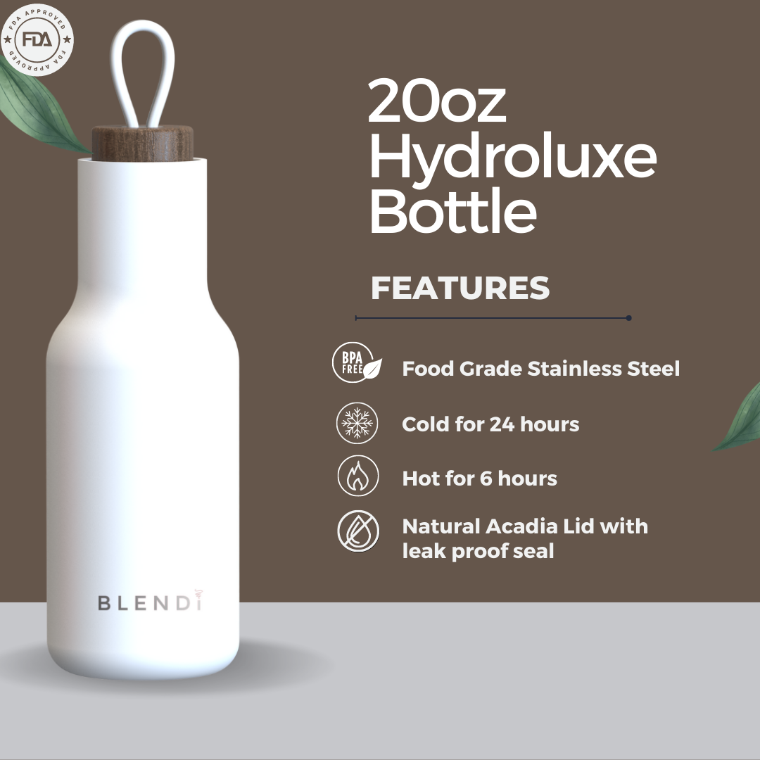 White BLENDI water bottle