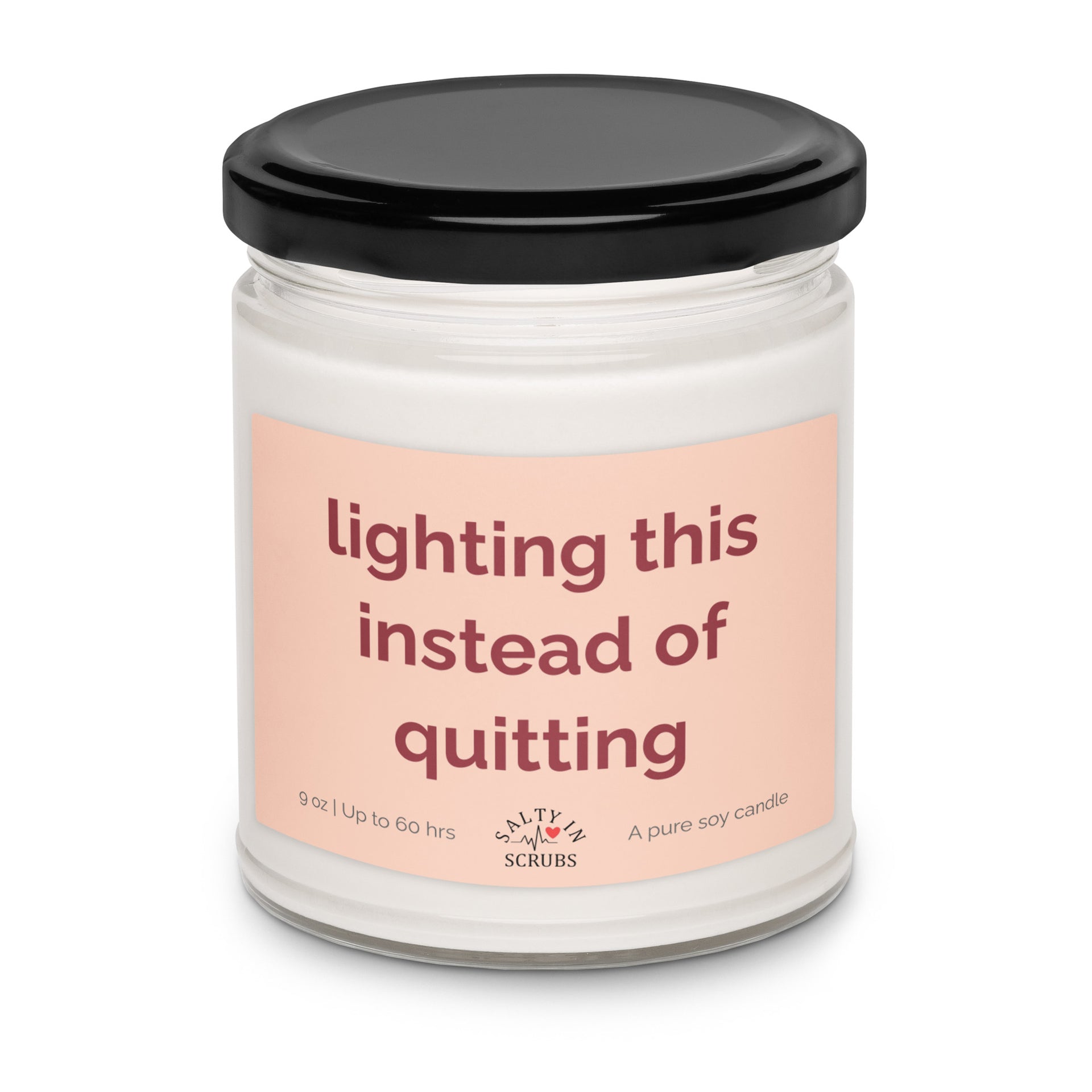 lighting this instead of quitting candle Product mockup