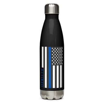 Thin Blue Line Stainless Steel Water Bottle