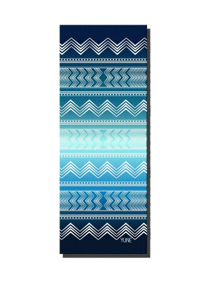 Yoga Mat | 6mm Thick | Blue | Non-Slip | Eco Friendly | Yune Yoga | Diamond