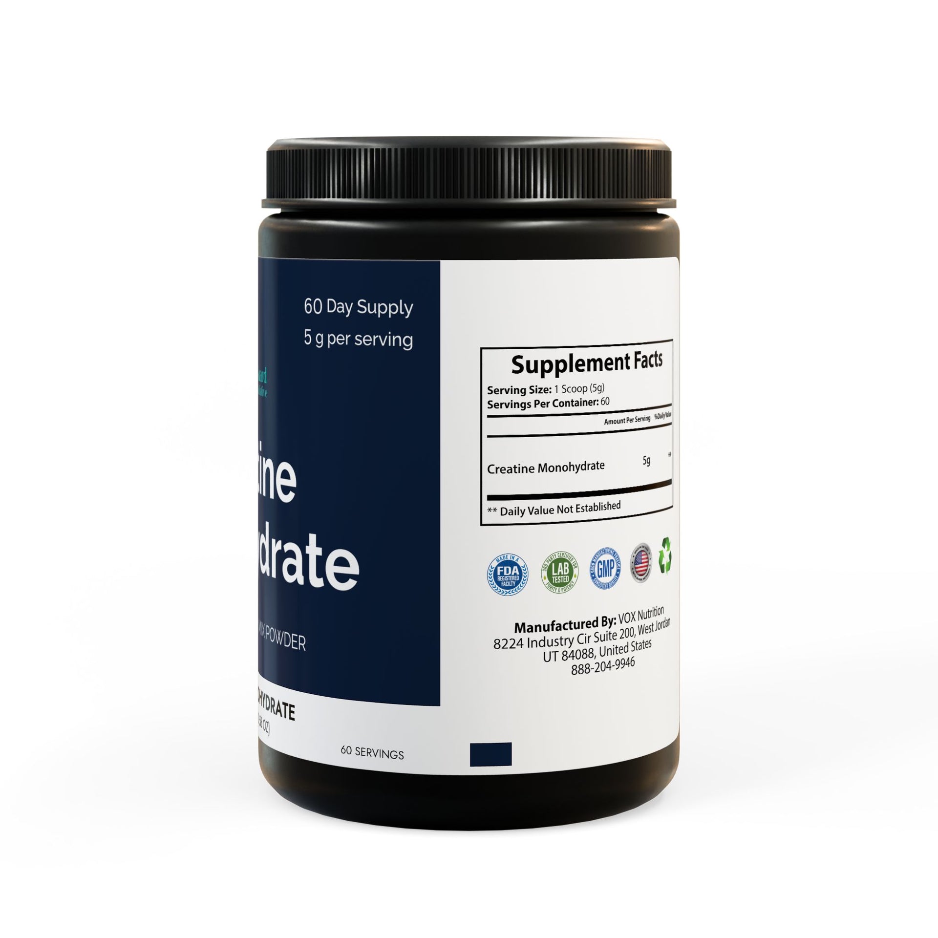 Creatine Monohydrate Supplement (300g, 10.58oz) by Thrive Guard Health Initiative