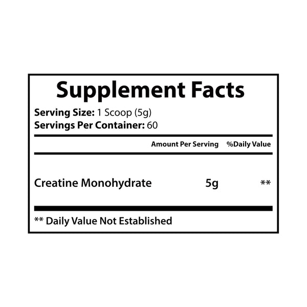 Creatine Monohydrate Supplement (300g, 10.58oz) by Thrive Guard Health Initiative