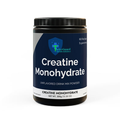 Creatine Monohydrate Supplement (300g, 10.58oz) by Thrive Guard Health Initiative