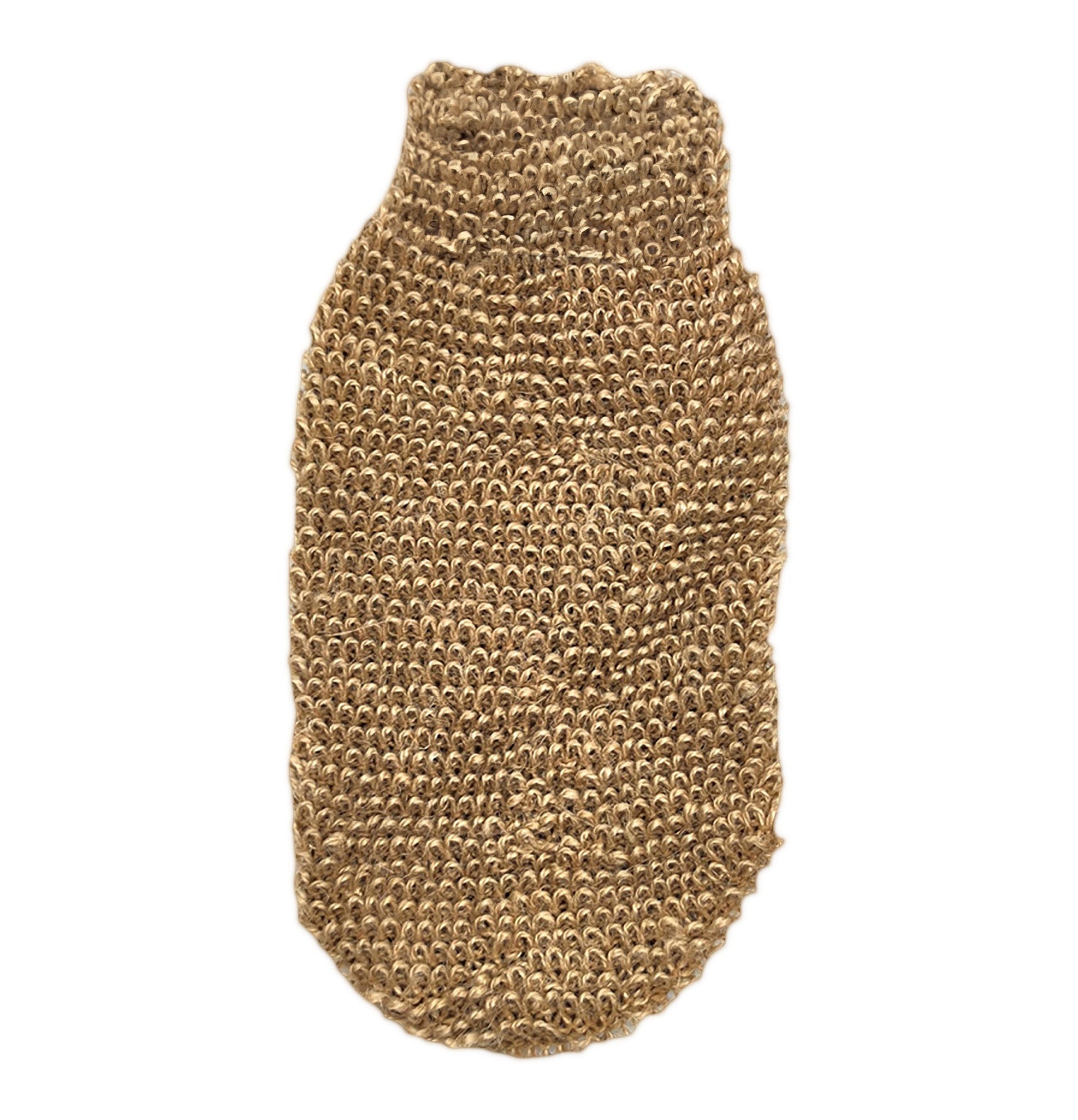 Brown scrubber on a white background