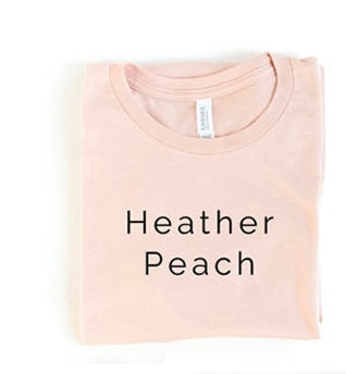 heather peach t-shirt