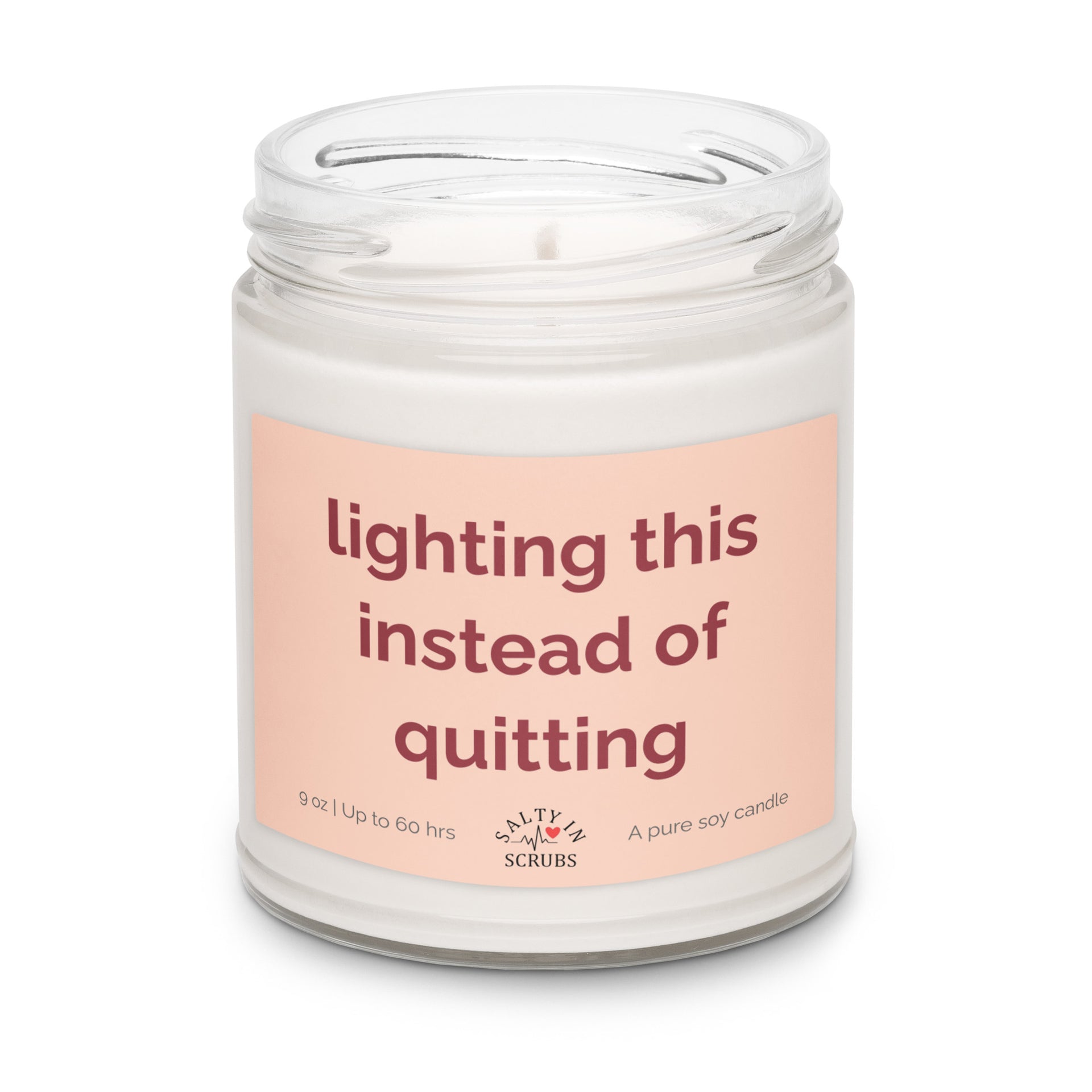 lighting this instead of quitting candle Product mockup