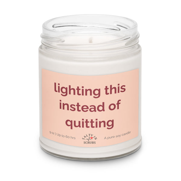 lighting this instead of quitting candle Product mockup