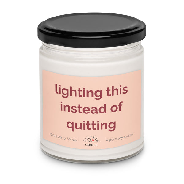 lighting this instead of quitting candle Product mockup