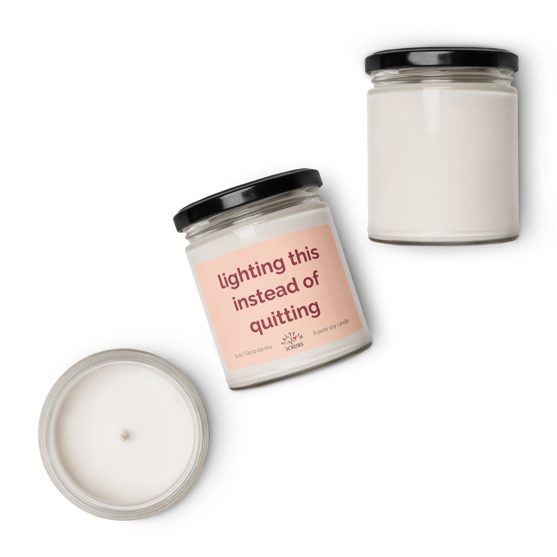 lighting this instead of quitting candle Product mockup