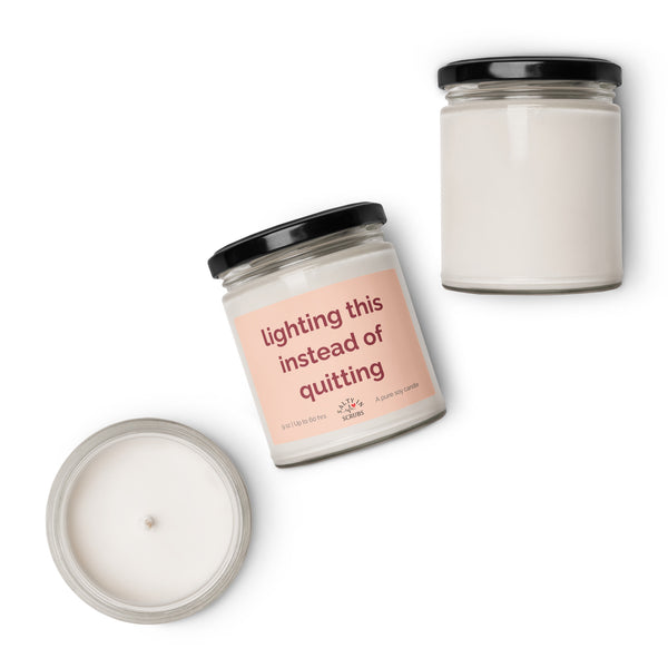 lighting this instead of quitting candle Product mockup