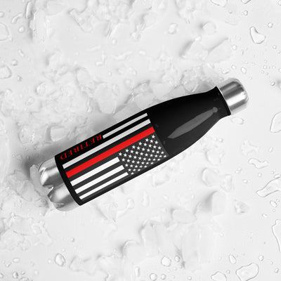 Thin Red Line Stainless Steel Water Bottle