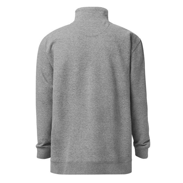 back of quarter zip sweatshirt with physical therapist embroidered on left chest
