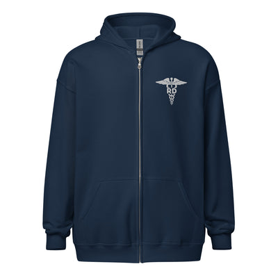 RD Caduceus Embroidered Zip-Up Hoodie
